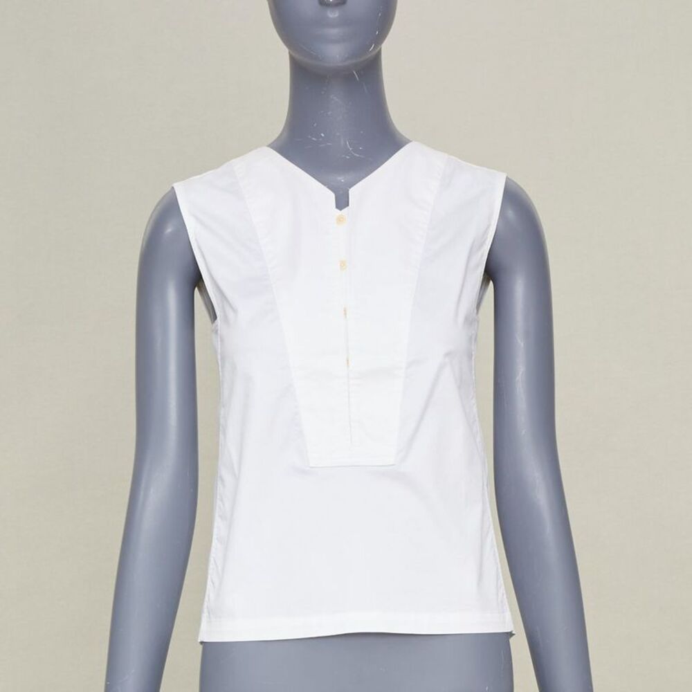 Lemaire white cotton blend top